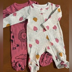 Simple joy’s by Carter’s Preemie Footie Pajamas.